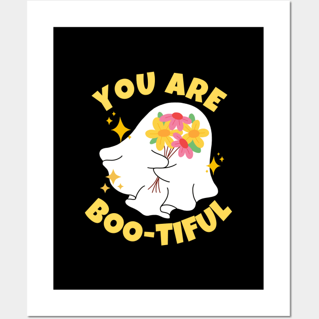 You Are Boo-tiful Funny Ghost Wall Art by ricricswert